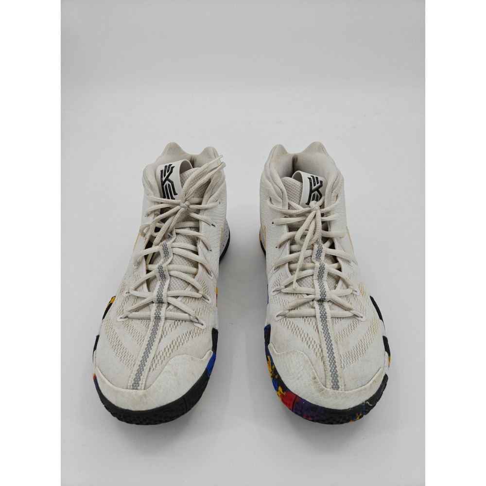 Nike Kyrie 4 Uncle Drew White Multi Color Basketball Shoes 943806-104 Mens 11